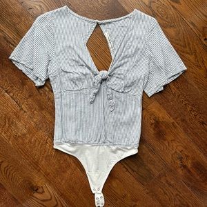Abercrombie & Fitch Seersucker Bodysuit - Worn Once